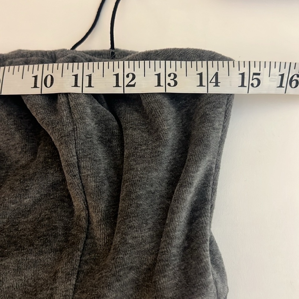 Lunachix Velour Grey,Tank Top Dress, Zumiez Gray Sleeveless Dress,EUC,Size Large - Picture 7 of 12
